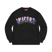 Supreme Stacked Crewneck Black - 21SS
