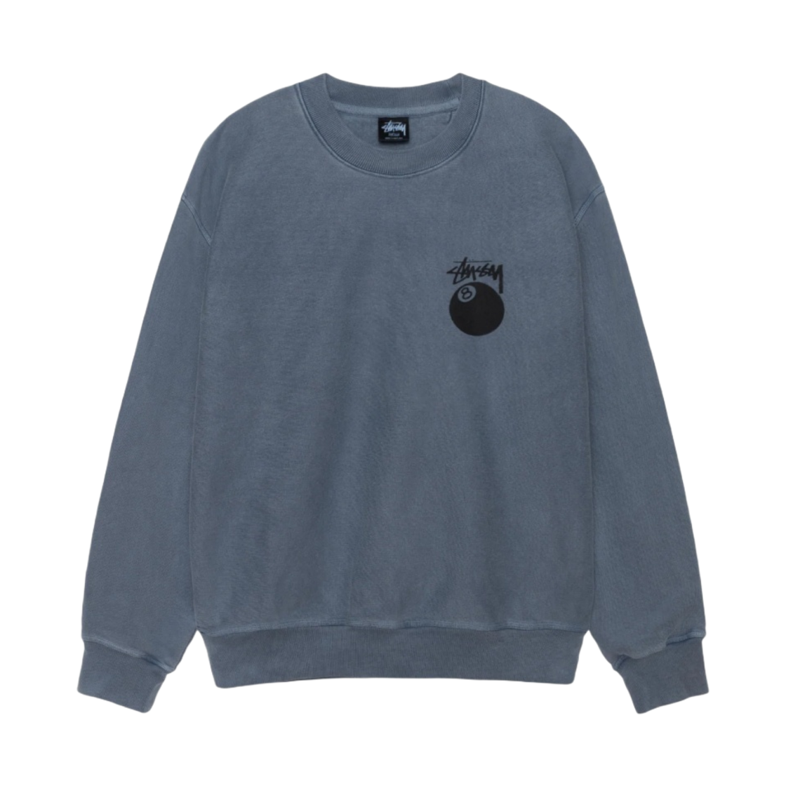 스투시 8볼 크루 피그먼트 다이드 네이비(Stussy 8 Ball Crew Pigment Dyed Navy) - 2