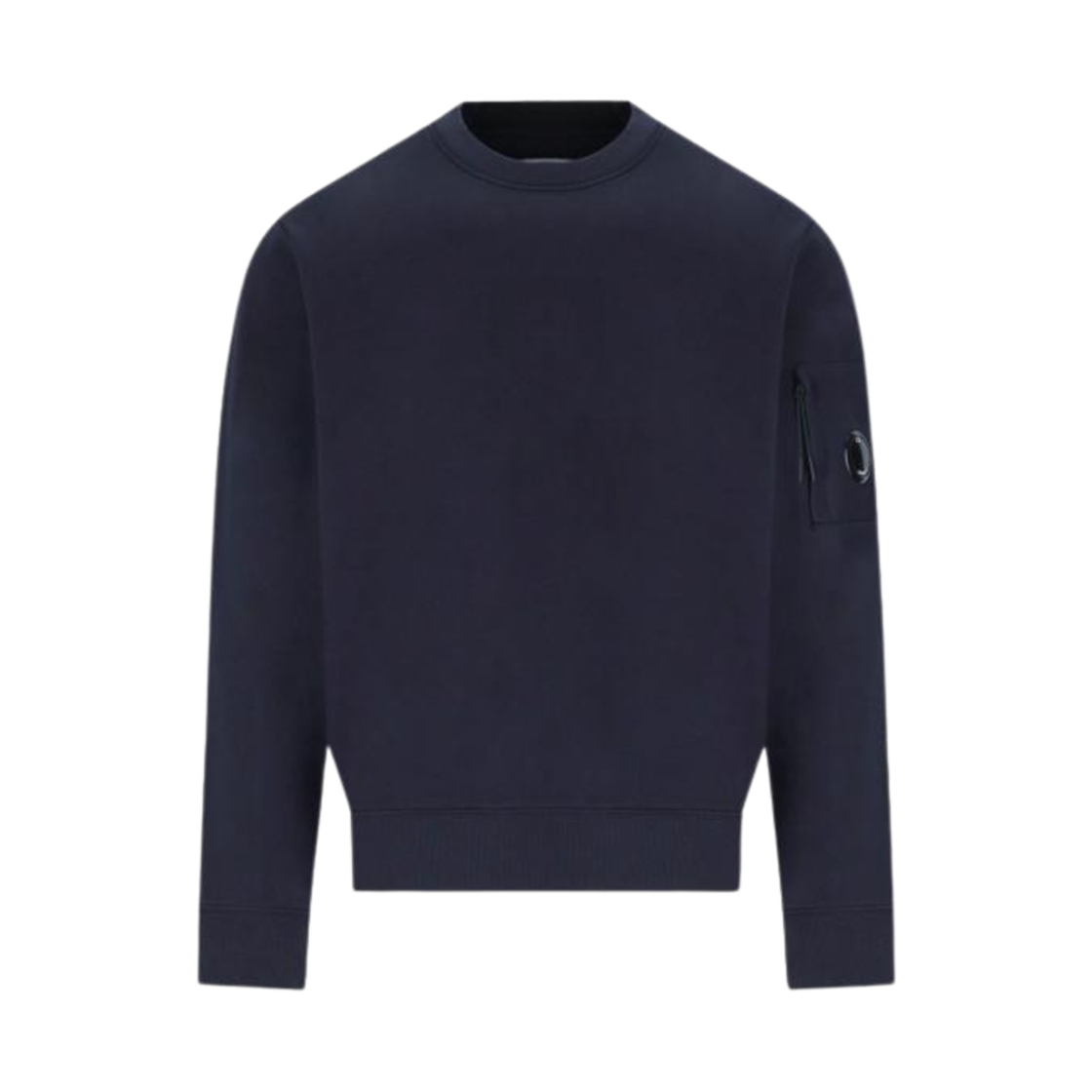 C.P. 컴퍼니 렌즈 와펜 코튼 스웨트셔츠 토탈 이클립스 블루 - 25SS(C.P. Company Lens Wappen Cotton Sweatshirt Total Eclipse Blue - 25SS)