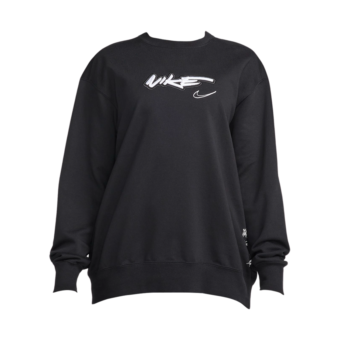 FZ0257-010 (W) Nike NSW Breaking Loose French Terry Top Black - Asia