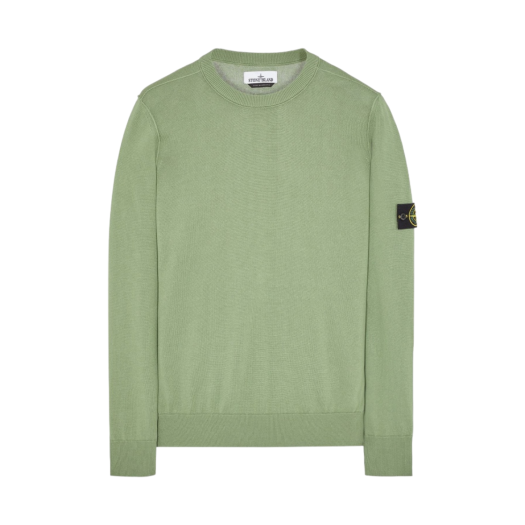 Stone Island 540B2 Soft Cotton Crewneck Knit Sage Green - 23SS