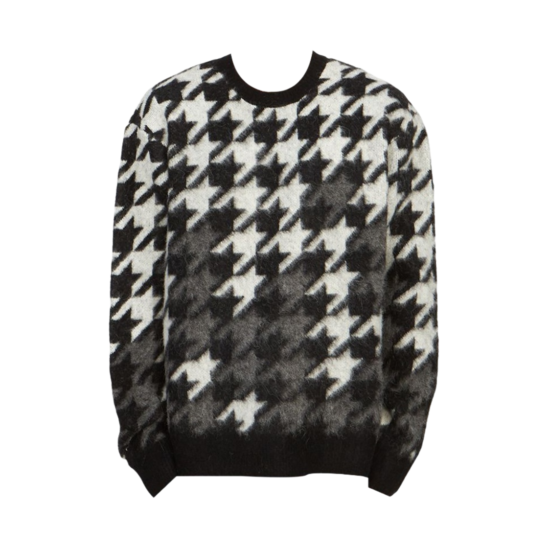 올 세인츠 홈즈 하운즈투스 오버사이즈 크루 점퍼 블랙 차콜 에크루(All Saints Holmes Houndstooth Oversized Crew Jumper Black Charcoal Ecru) - 1