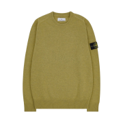Stone Island 535A3 Lambswool Sweater Dark Beige - 21FW
