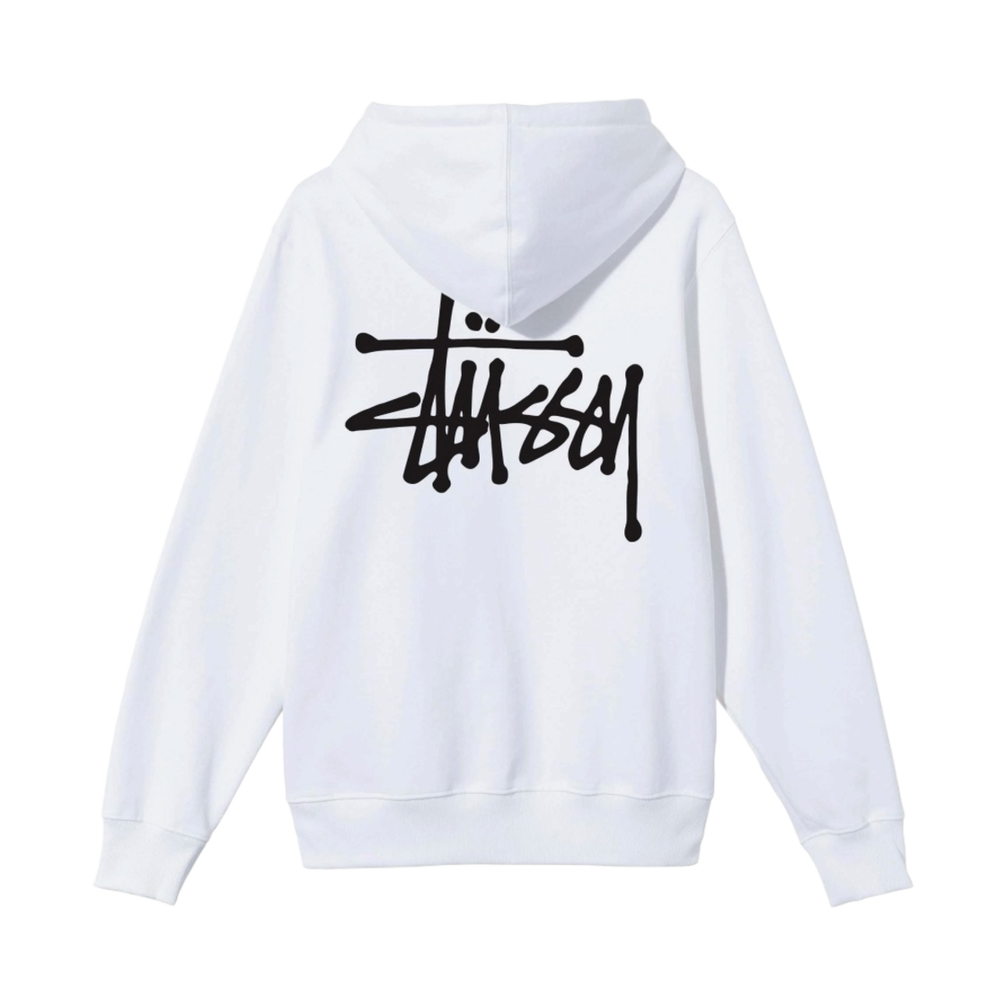 스투시 베이직 스투시 후드 화이트 2021