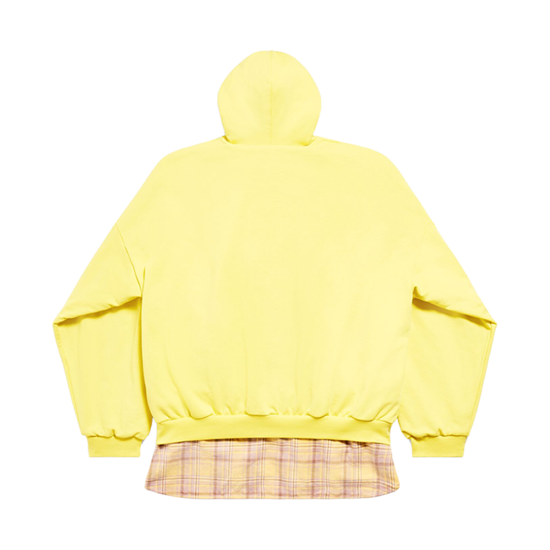 발렌시아가 유니티 스포츠 아이콘 레이어드 후드 오버사이즈 옐로우 블랙(Balenciaga Unity Sports Icon Layered Hoodie Oversized in Yellow Black) - 2