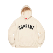 Supreme Pearl Logo Hooded Sweatshirt Natural - 21FW