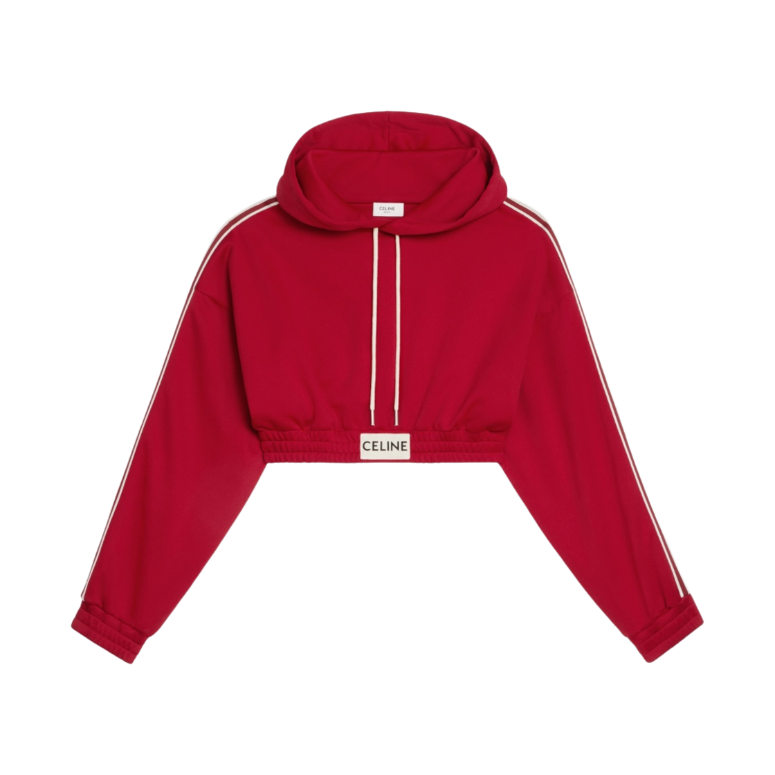 셀린느 더블 페이스 저지 크롭 후드 러스트(Celine Cropped Hoodie in Double Face Jersey Rust) - 1