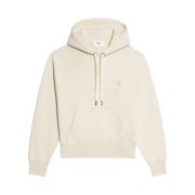 AMI de Coeur Tone-On-Tone Hoodie Off White