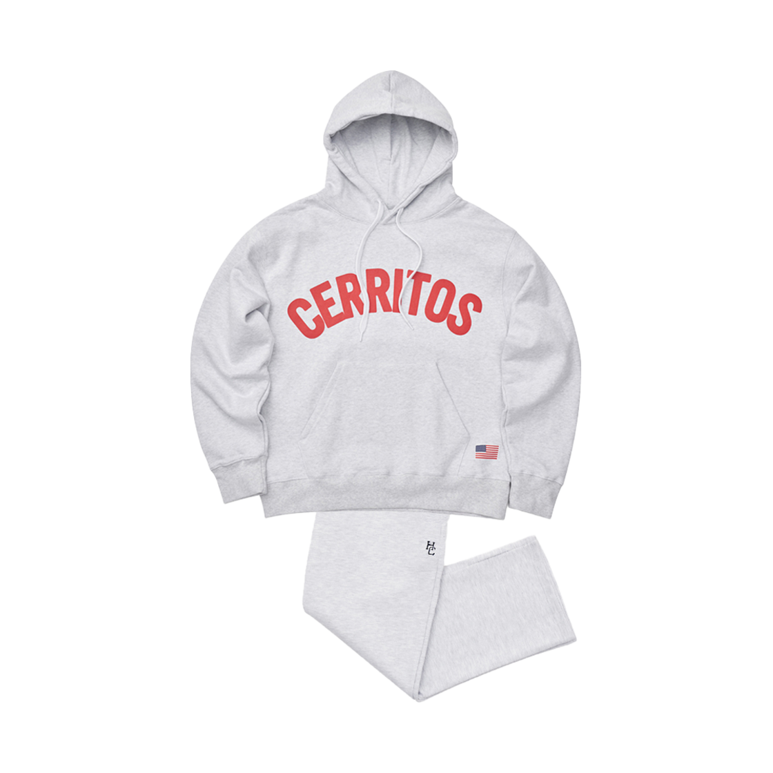 CRBTM1233U0_MG Hotel Cerritos Cerritos Hoody Wide Set-Up MelangeGray