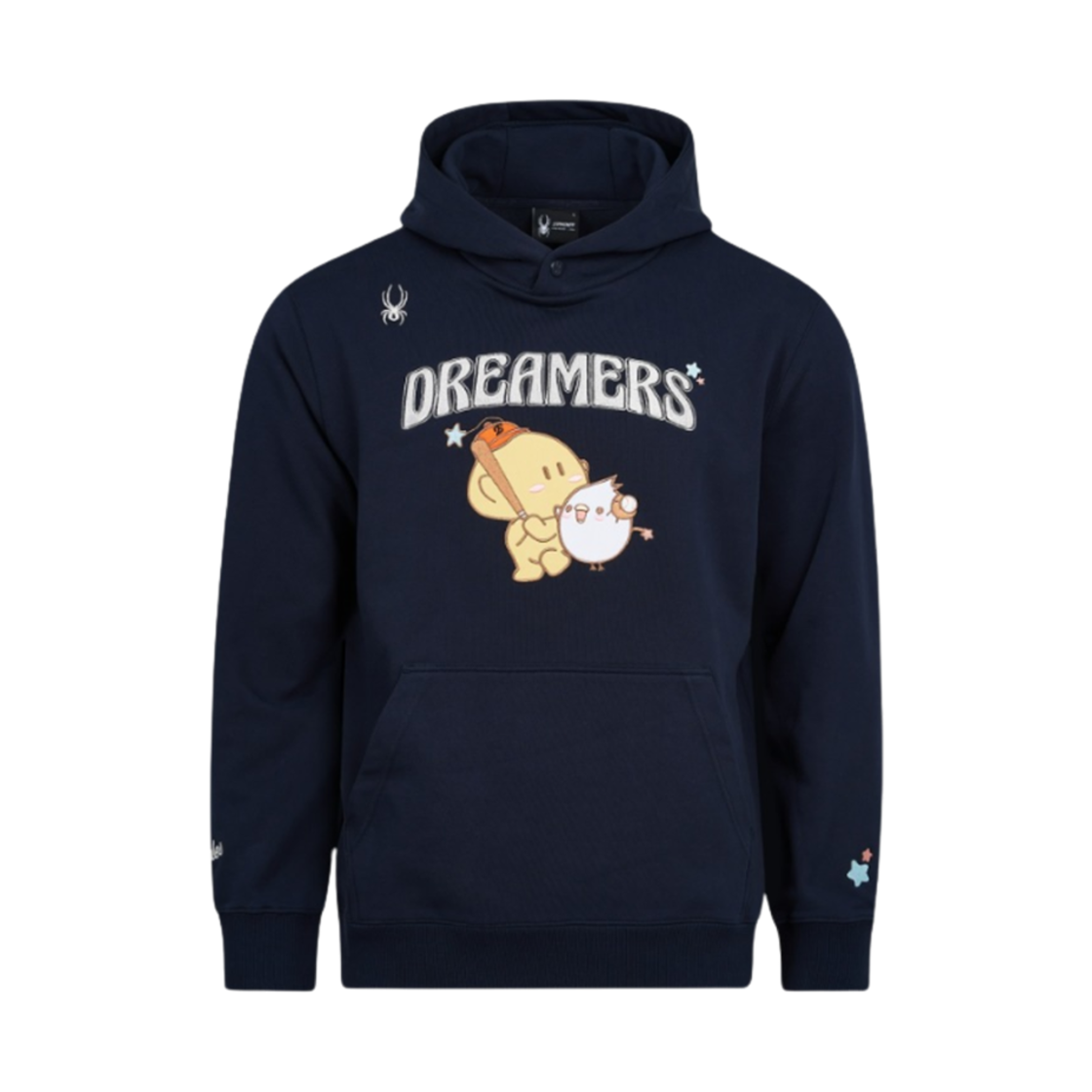 한화 이글스 x 꿈돌이 25 후드 멜란지 네이비(Hanwha Eagles x KUMDORI 25 Hoodie Navy)