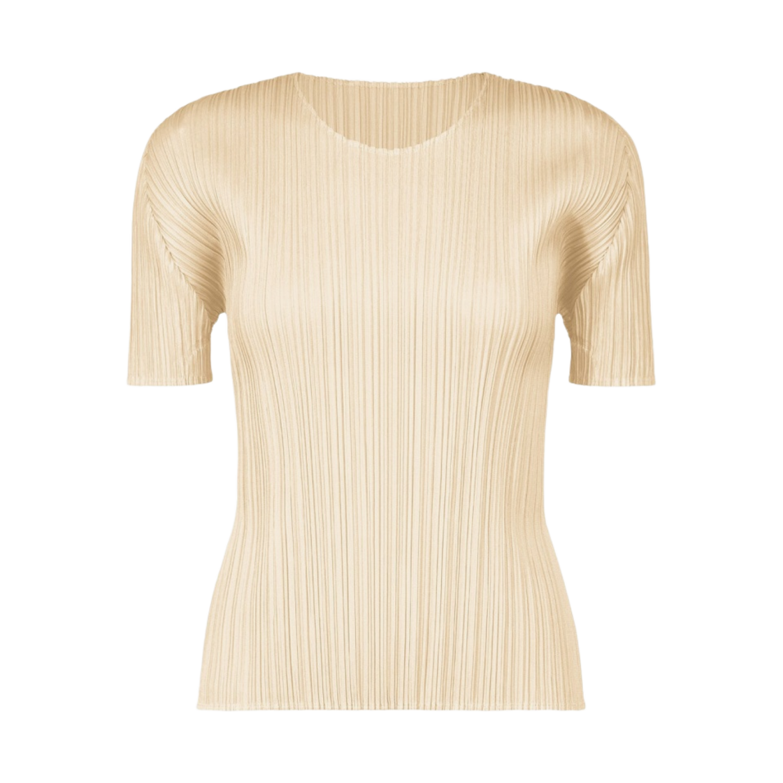 JK151-05 (W) Pleats Please Issey Miyake MC April Top Cream