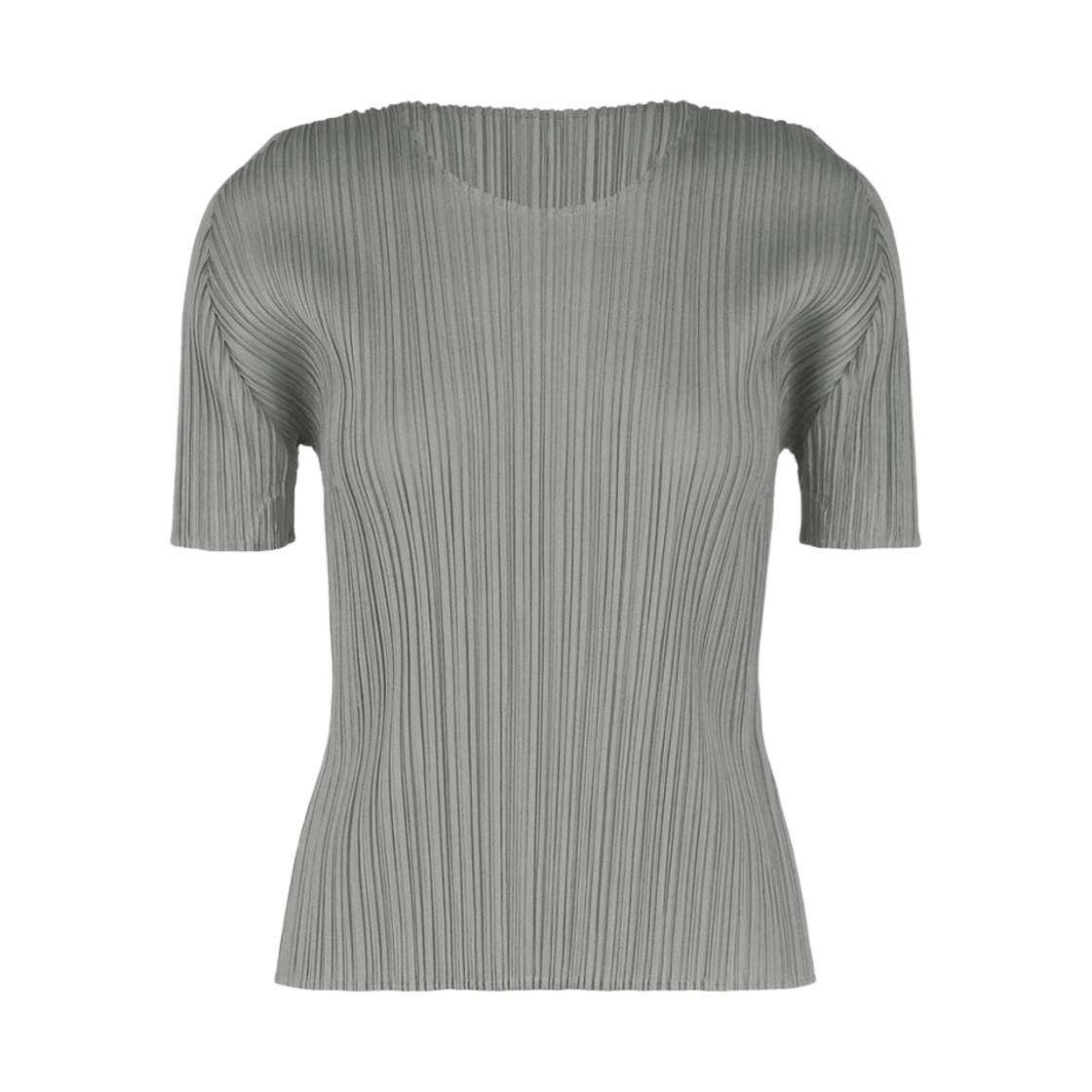 (W) 플리츠 플리즈 이세이 미야케 베이직 탑 그레이((W) Pleats Please Issey Miyake Basics Top Grey)