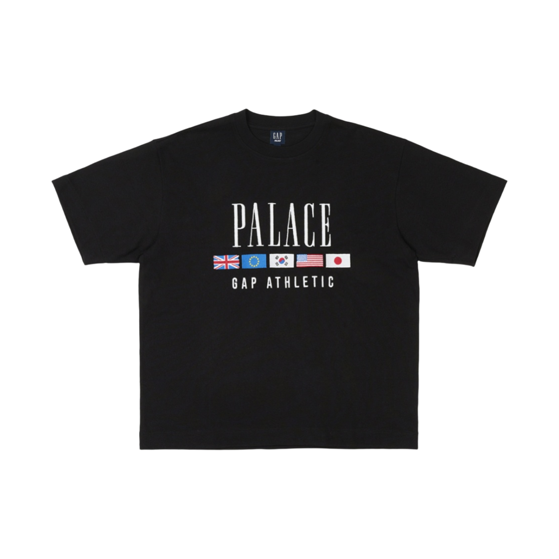 팔라스 x 갭 헤비 저지 티셔츠 블랙 - 24SS(Palace x Gap Heavy Jersey T-Shirt Black - 24SS)