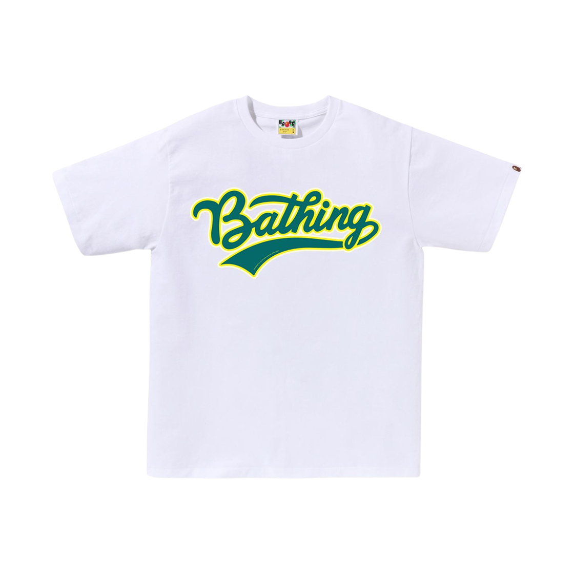 베이프 바시티 베이스볼 로고 티셔츠 화이트(BAPE Varsity Baseball Logo T-Shirt White) - 1