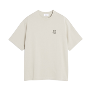 Maison Kitsune Bold Fox Head Patch Oversize T-Shirt Truffle