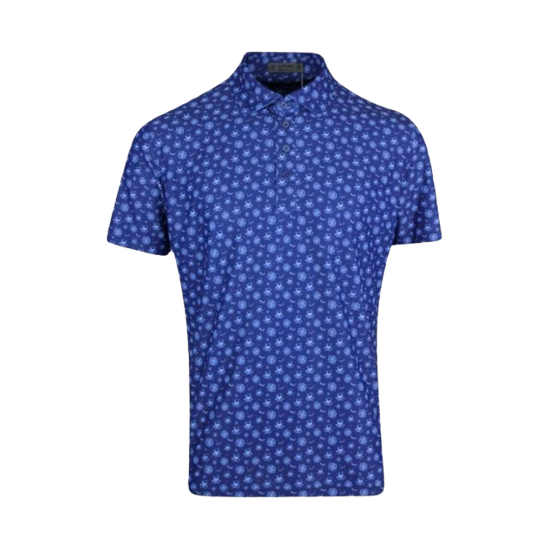 지포어 골프 웨어 스케치 로고 폴로 셔츠 블루(G/Fore Golf Wear Sketch Logo Polo Shirt Blue)