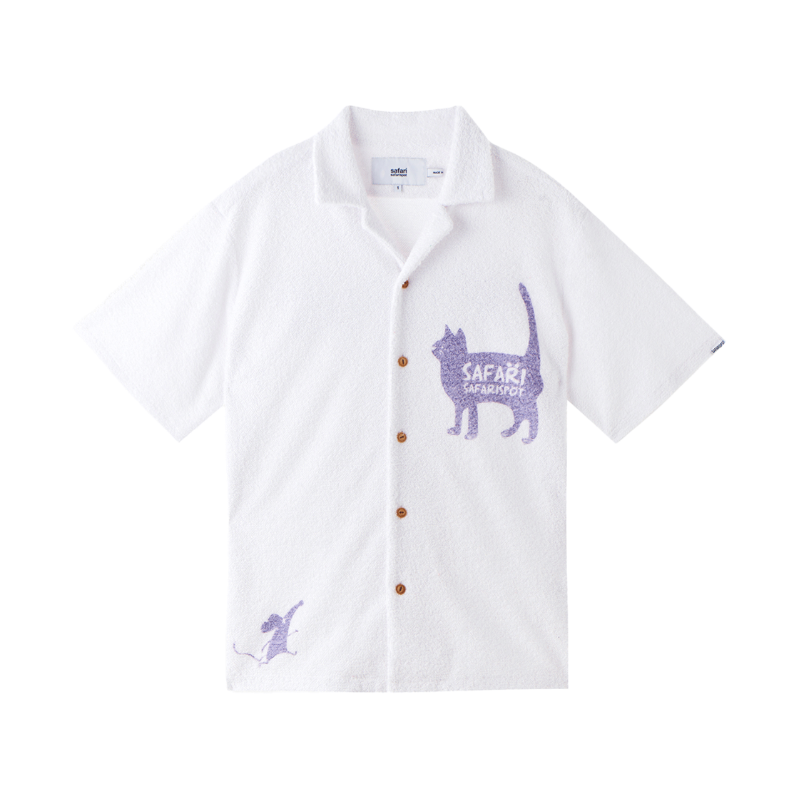 사파리스팟 캐시 앤 브룩 스토리 타월 셔츠 화이트(Safarispot Cathy and Brook Story Towel Shirt White) - 1