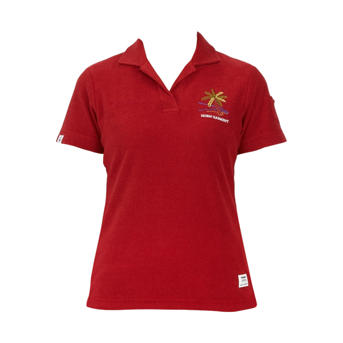 HCW-2A-AP14 (W) Horn Garment Golf Wear Polo T-Shirt Red