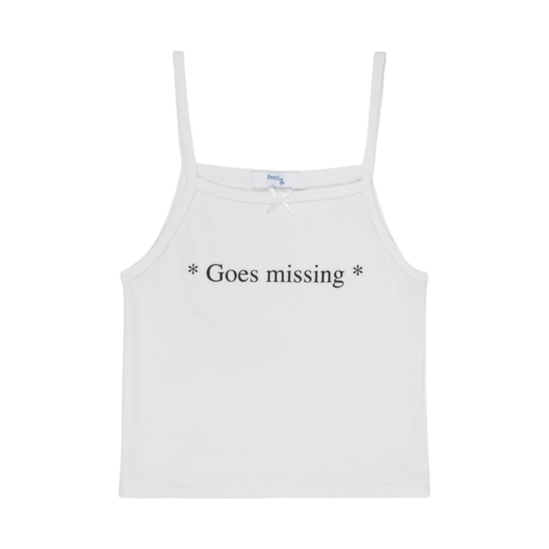 (W) 프레잉 고즈 미싱 탱크 화이트((W) Praying Goes Missing Tank White)