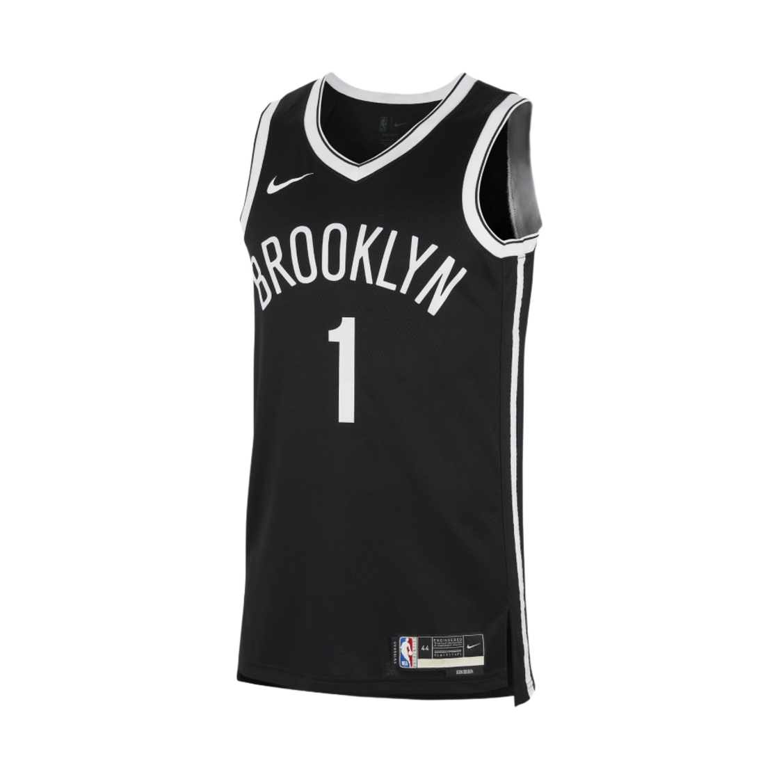 DN1996-020 Nike Mikal Bridges Brooklyn Nets Icon Edition 2022/23 NBA Swingman Jersey Black