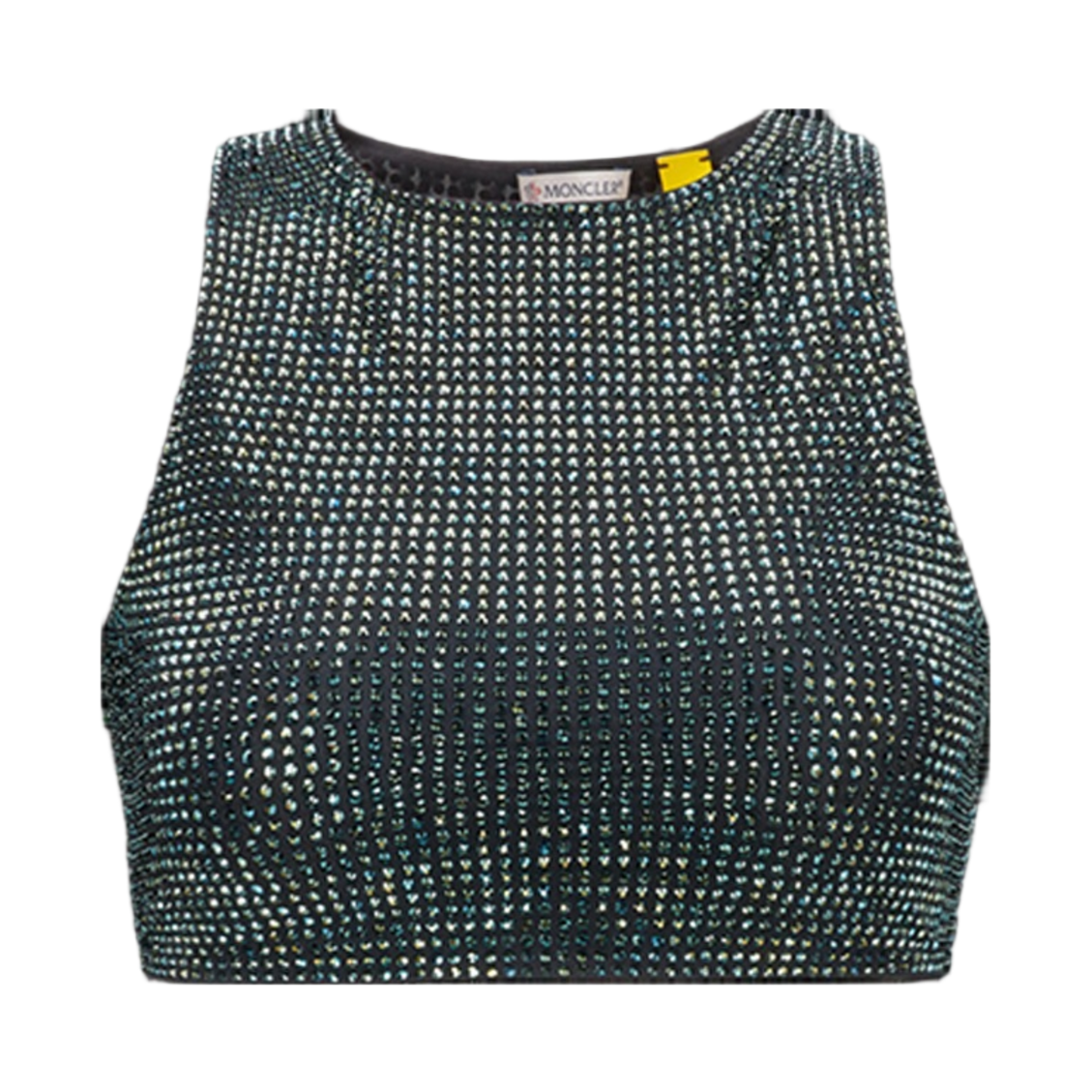 (W) 몽클레르 크리스탈 크롭 탑 블랙 - 23SS((W) Moncler Crystal Crop Top Black - 23SS) - 1