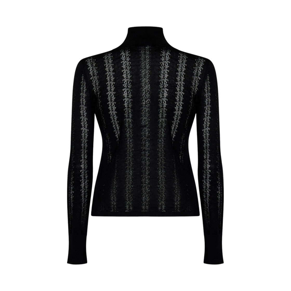 (W) 막스마라 제니카 하이넥 탑 블랙((W) Max Mara Zenica High Neck Top Black) - 2