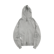 Polyteru x Casper Zip Hoodie 'Spider's Web' 1% Dyed Gray