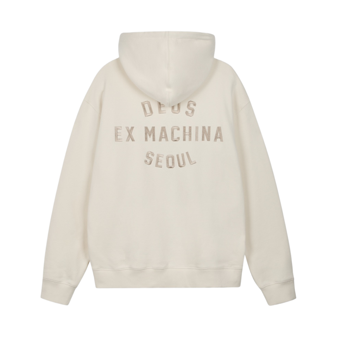 D251UZH010-012 Deus Ex Machina College Address Hoodie Zip Up Ivory