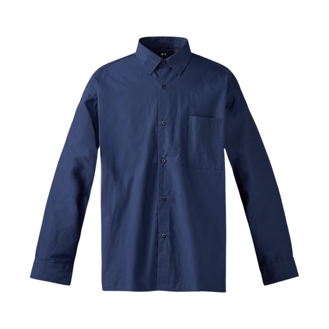 유니클로 C 브로드 오버사이즈 셔츠 블루