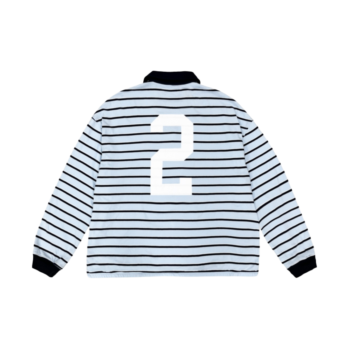 프로젝트 G/R 드로운 백 브이넥 폴로 셔츠 스카이 블루(Project G/R Drawn Back V-Neck Polo Shirts Sky Blue) - 1
