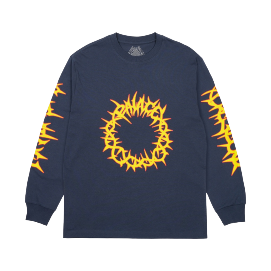 - Palace Spiked Long Sleeve Navy - 24SS
