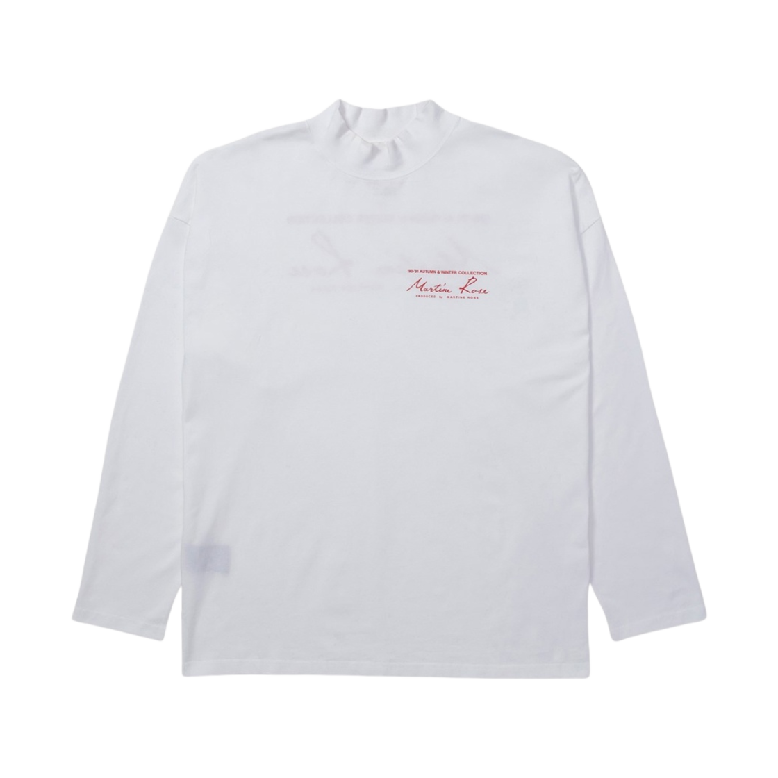 마틴 로즈 저지 퍼넬 넥 화이트(Martine Rose Jersey Funnel Neck White) - 1