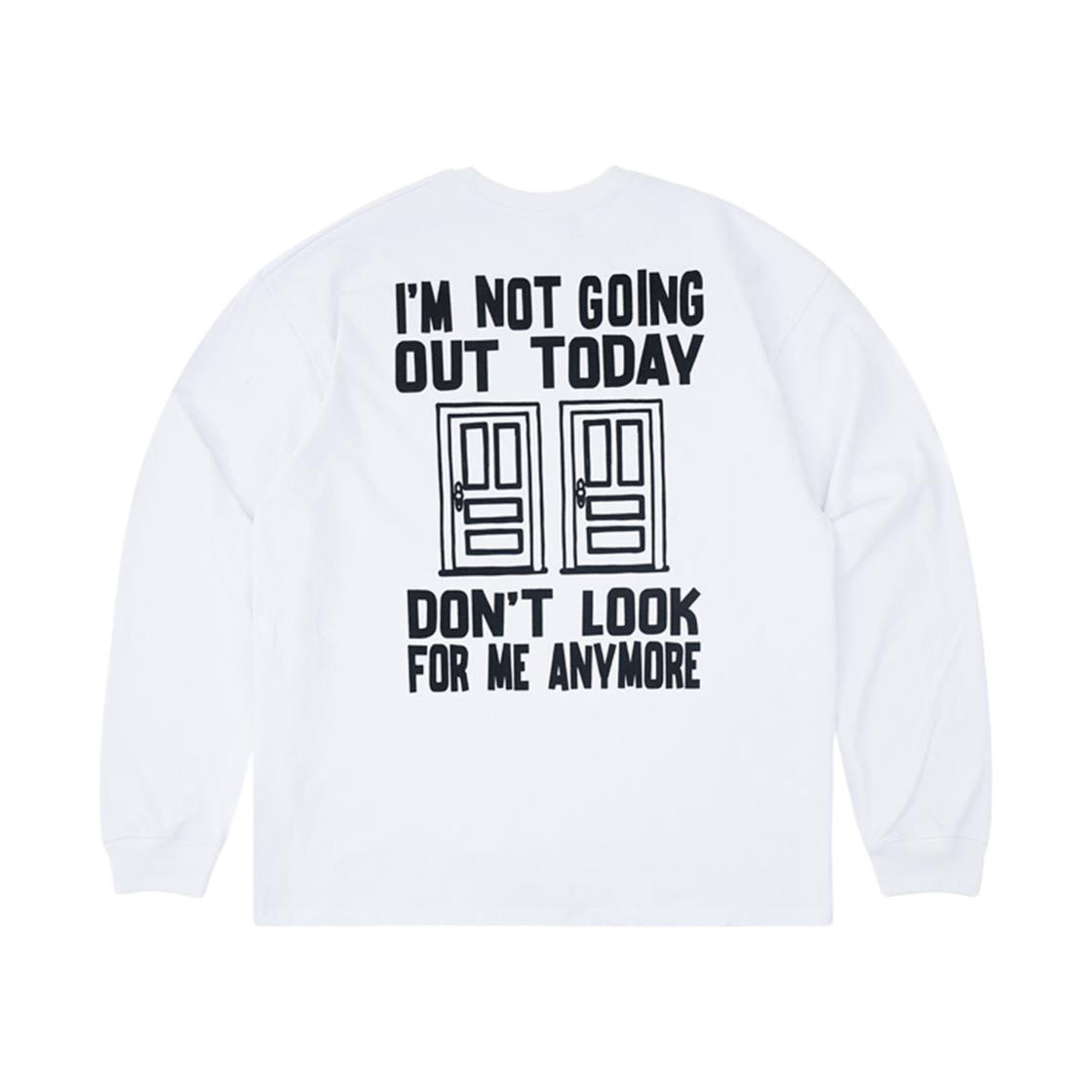 PS24SSLS01WT POTS House Area LS T-Shirt White