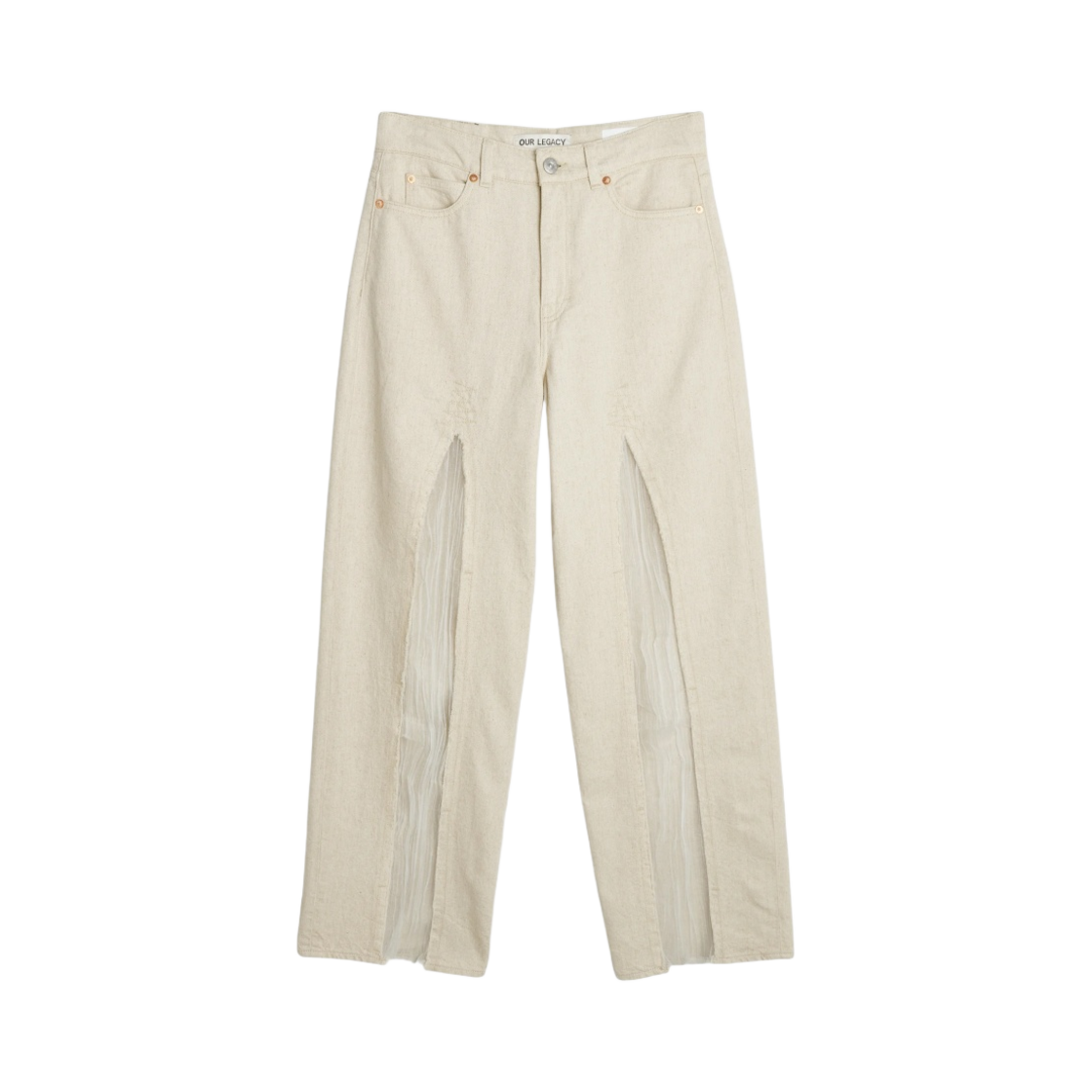 (W) 아워레가시 풀컷 에크루 슬래쉬 데님((W) Our Legacy Full Cut Ecru Slash Denim) - 1