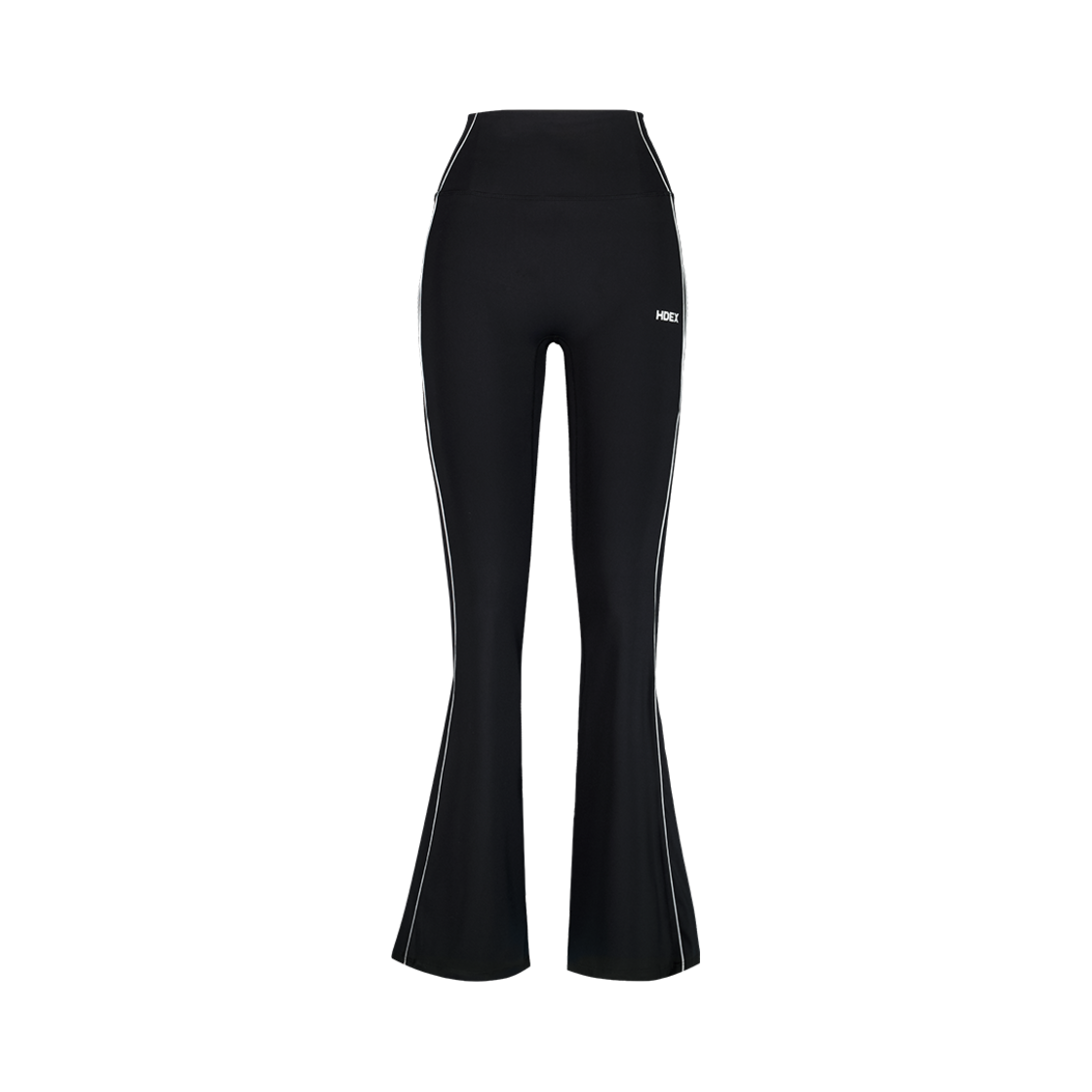 H251WSSLL090BK HDEX Womens Support Piping Bootcut Leggings Black