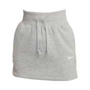 (W) Nike NSW Phoenix Fleece Slim Mini Skirt Dark Grey Heather Sail -Asia