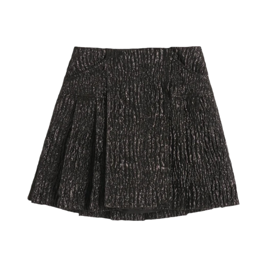 (W) 시몬 로샤 타이 플리티드 킬트 블랙((W) Simone Rocha Pleated Kilt with Ties Black)