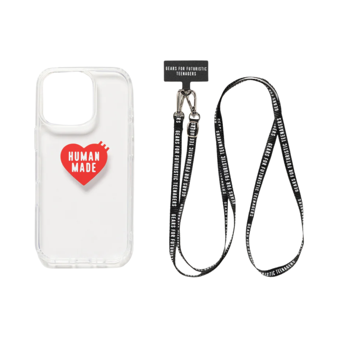 휴먼 메이드 HM 아이폰 16 프로 케이스 블랙(Human Made HM iPhone 16 Pro Case Black)