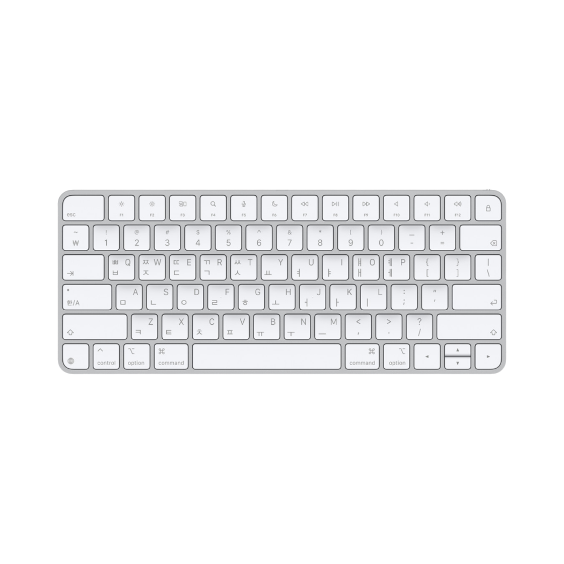 애플 맥 및 애플 비전 프로용 매직 키보드 화이트 (국내 정식 발매 제품)(Apple Magic Keyboard for Mac and Apple Vision Pro White (Korean Ver.))