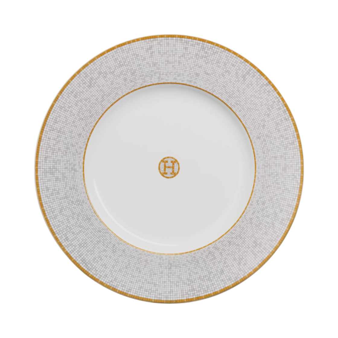 P026063P Hermes Mosaique Au 24 Presentation Plate Gold (1 Plate)