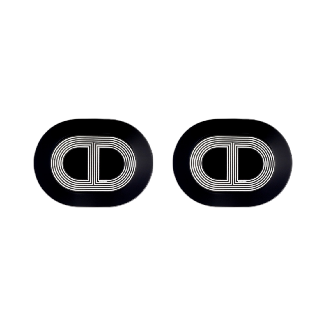 에르메스 랠리 24 미니 오발 플레이트 블랙 (2개입)