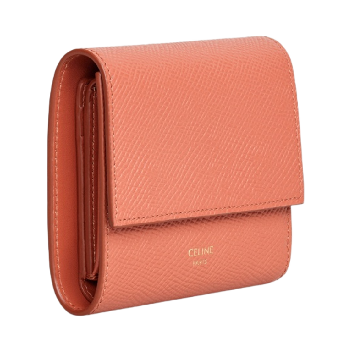 셀린느 그레인드 카프스킨 스몰 트라이폴드 월렛 테라코타(Celine Small Tri-Fold Wallet in Grained Calfskin Terracotta) - 2