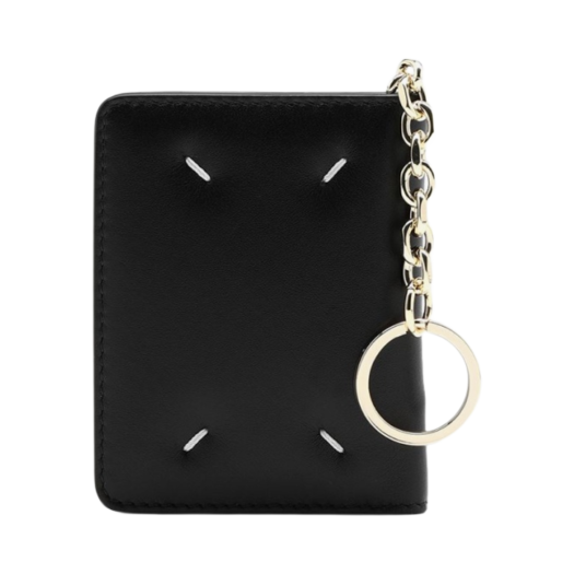 Maison Margiela Keyring Calfskin Wallet Black