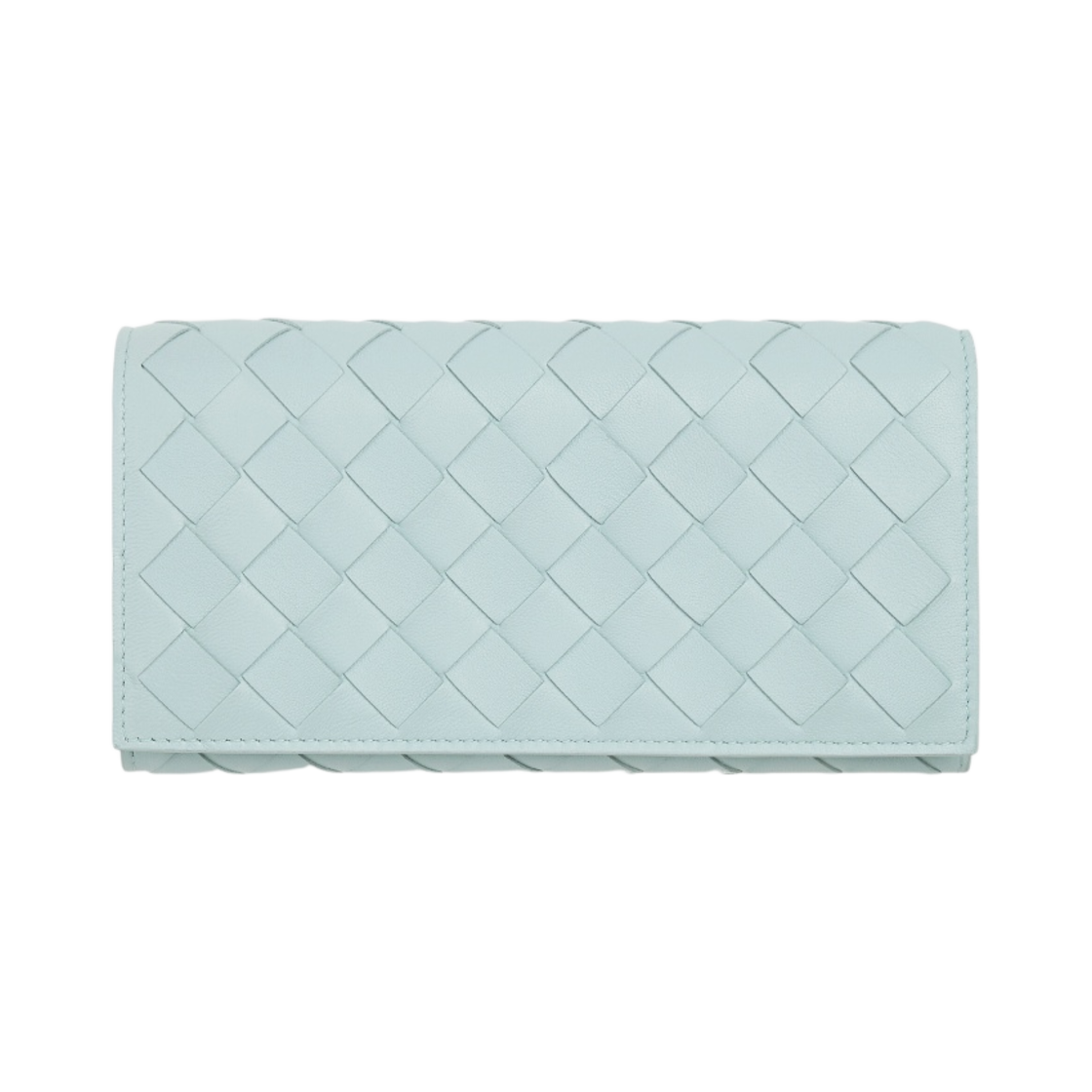 보테가 베네타 플랩 지갑 틸 워시드(Bottega Veneta Flap Wallet Teal Washed) - 1