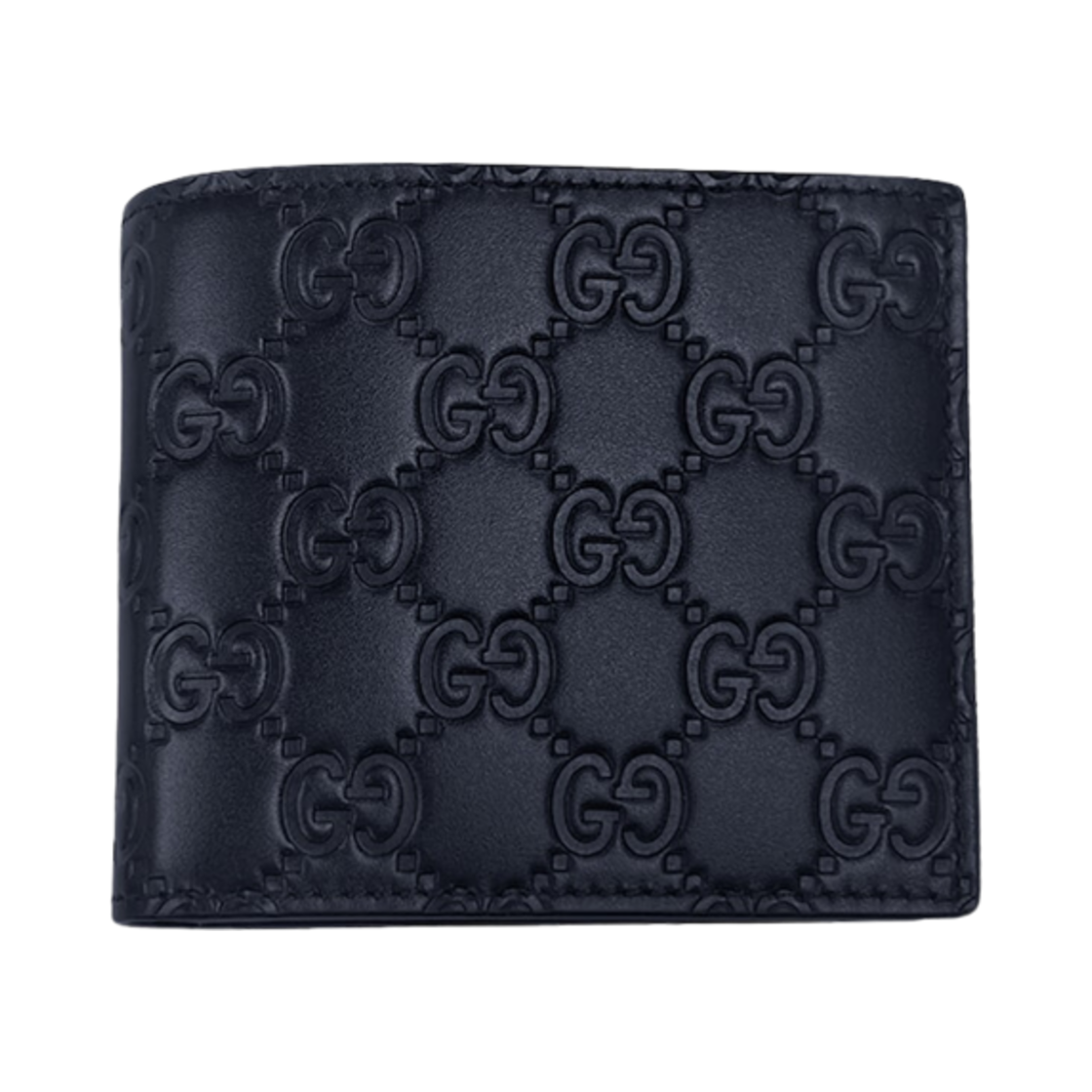 구찌 시그니쳐 마이크로시마 반지갑 네이비(Gucci Signature Microssima Bi-Fold Wallet Navy)