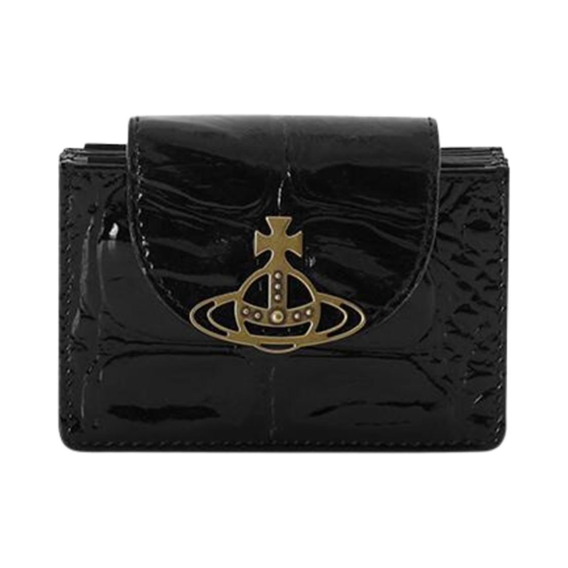 비비안 웨스트우드 샤이니 페이던트 플랩 카드 홀더 블랙 비비안 웨스트우드 샤이니 페이던트 플랩 카드 홀더 블랙