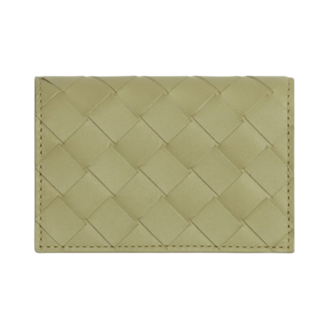 보테가 베네타 비즈니스 카드 케이스 트래버틴 패러킷(Bottega Veneta Business Card Case Travertine Parakeet) - 1