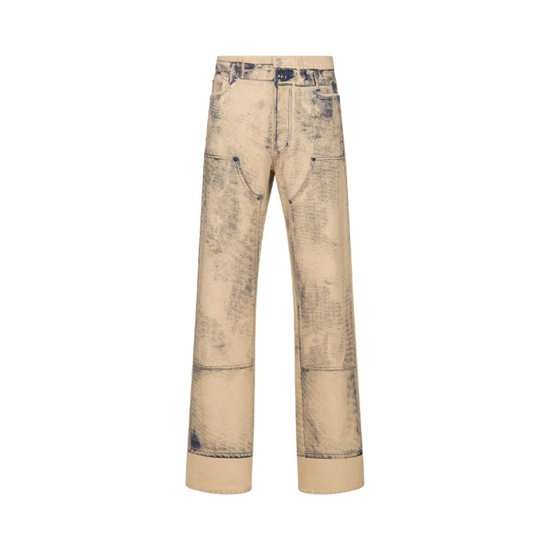 383D010H353X-C185 Dior Carpenter-Effect Heritage Jeans Beige Organic Twill