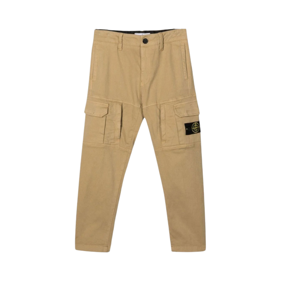 (키즈) 스톤 아일랜드 30214 스트레치 코튼 카고 팬츠 베이지 - 22FW((Kids) Stone Island 30214 Stretch Cotton Cargo Pants Beige - 22FW) - 1