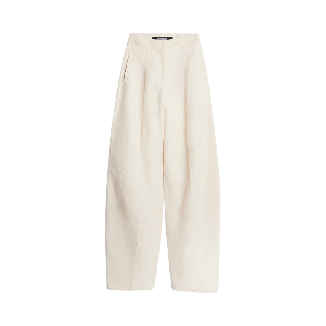 (W) 자크뮈스 르 판탈론 플리다오 루즈 팬츠 오프 화이트((W) Jacquemus Le Pantalon Plidao Loose Pants Off White) - 1